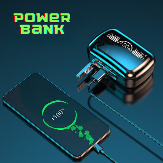 AUDÍFONOS BLUETOOTH M10 POWER BANK 🎧📱